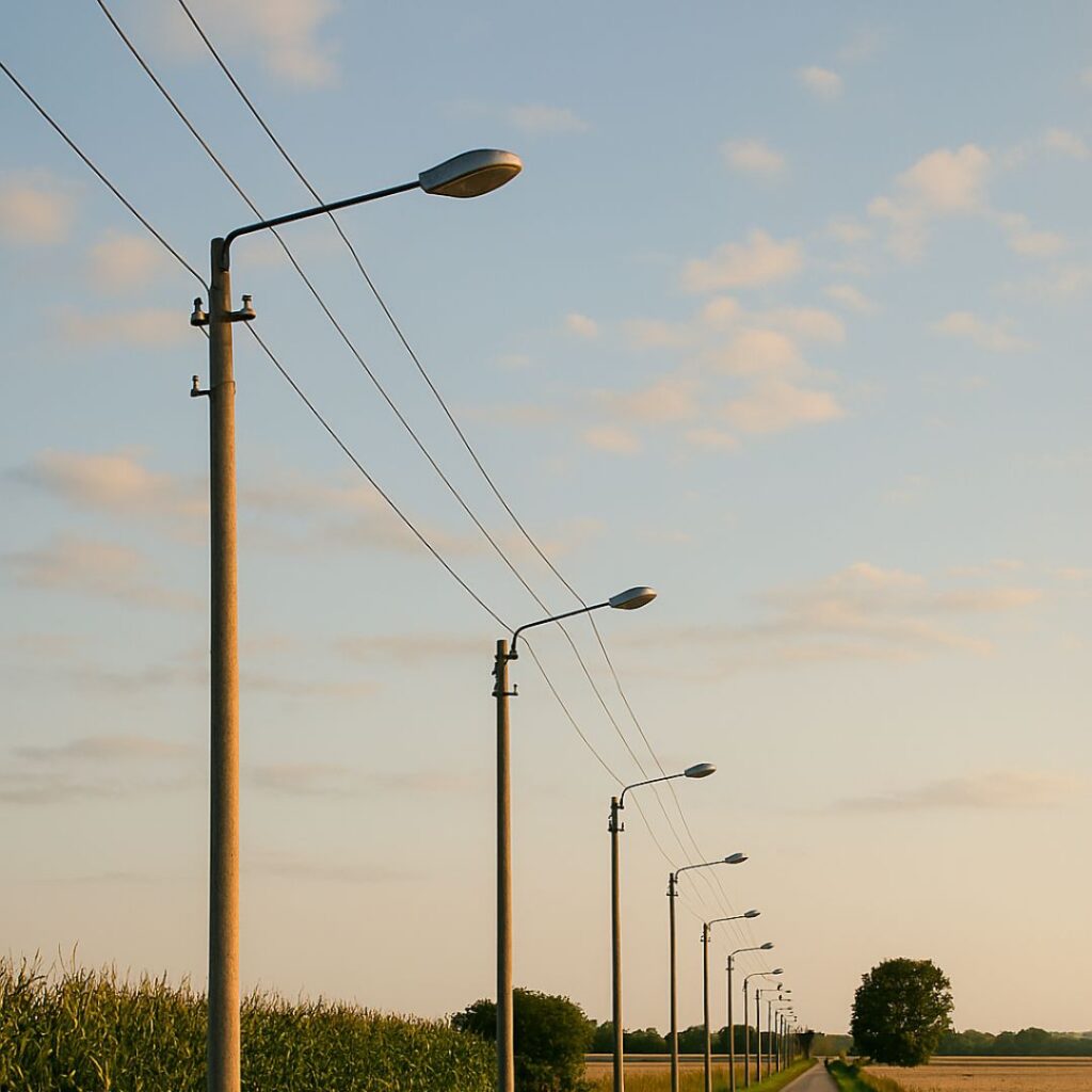 Rural Road Lighting Poles (1)